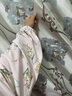 婧麒（JOYNCLEON）月子服純棉產(chǎn)后十月份春秋季孕婦睡衣哺乳喂奶懷孕期家居服女 【四季180g】鈴蘭喵語(yǔ)·純凈天山棉·柔滑舒爽 XL碼（適合135-150斤） 曬單實(shí)拍圖