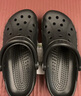 卡駱馳crocs七夕禮物洞洞鞋貝雅男鞋女鞋輕便耐磨一腳蹬拖鞋休閑鞋|10126 黑色-001 36 /37(220mm) 曬單實(shí)拍圖