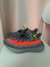 阿迪達斯Yeezy350夏日透氣男鞋灰橙椰子休閑鞋GW1229 38 曬單實(shí)拍圖