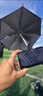 手機夾子傘 迷你小雨傘車(chē)載遮陽(yáng)傘防曬可彎曲升縮傘戶(hù)外直播拍照 迷你傘-純黑色+夾子軟柄傘 曬單實(shí)拍圖