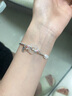 中國(guó)黃金CHINA GOLD上岸錦鯉碎銀手鏈女玉髓平安扣手環(huán)七夕情人節(jié)禮物送女友老婆生日 京速達(dá)-好運(yùn)錦鯉平安扣碎銀手鏈 曬單實(shí)拍圖