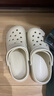 名創(chuàng)優(yōu)品（MINISO）洞洞鞋女男夏季外穿沙灘涼鞋防滑厚底踩屎感包頭涼拖鞋骨白38-39 曬單實(shí)拍圖