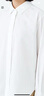 無印良品（MUJI）女式水洗平紋襯衫領長袖襯衫襯衣外套內(nèi)搭春季款外衣女裝上衣 白色 S 155/80A 曬單實拍圖