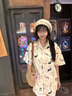 肯默帽子女羊毛貝雷帽秋冬復(fù)古時尚報童帽百搭蓓蕾帽畫家帽靜謐黑 米色 曬單實拍圖