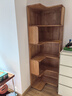 維莎全實(shí)木書(shū)架現代簡(jiǎn)約原木墻角置物架家用落地轉角書(shū)柜 0.6米轉角書(shū)柜(600*600*1900MM) 曬單實(shí)拍圖