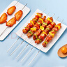 尚烤佳（Suncojia）304不銹鋼燒烤簽子 烤肉串穿羊肉串簽 燒烤針 燒烤工具50只 曬單實(shí)拍圖