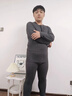 雅鹿2套保暖內(nèi)衣男無痕抗菌加絨加厚秋衣秋褲套裝秋冬季修身打底衫 黑色+深灰 【7A抗菌 無痕保暖】 2XL 【建議120-150斤】 曬單實(shí)拍圖