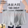 雅鹿內(nèi)褲男夏季加大碼加肥冰絲平角網(wǎng)眼透氣四角短褲頭肥佬胖子男款 曬單實(shí)拍圖