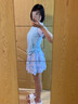LNGA LANDGRE兒童泳衣女童中大童分體游泳衣2025新款女孩初中生專業(yè)訓(xùn)練泳裝 碧落藍(lán)【速干透氣/親膚抗氯】 2XL 【帶胸墊-建議身高160-170cm】 曬單實(shí)拍圖