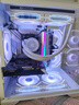AOCCG391W白色 游戲電腦主機海景房機箱 雙面玻璃/支持MATX主板/240水冷/7風(fēng)扇位/270°全景/左右分倉 曬單實拍圖