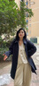 MsShe【設(shè)計感格紋風(fēng)衣外套女】大碼女裝2025秋季胖mm顯瘦高級感外套 藏青藍色25年9月12日到貨 2XL 曬單實拍圖
