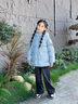 雪中飛兒童羽絨服2025新款女童冬季防寒面包服男童保暖加厚外套學(xué)院風 淺藍 140 曬單實拍圖