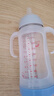 愛得利（evorie） 玻璃奶瓶 嬰兒奶瓶寬口徑帶手柄帶吸管奶瓶300ml （6個月+） 曬單實(shí)拍圖