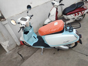 破界小卡拉2025款125踏板燃油摩托車新款復(fù)古代步免購置稅藍白色 曬單實拍圖