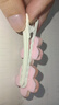 果凍色櫻花一字發(fā)夾女夏季側邊劉海前額碎發(fā)鴨嘴夾子兒童頭飾發(fā)卡 粉色 曬單實(shí)拍圖