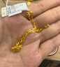 周六福（ZLF）七夕禮物  黃金項鏈足金999十字鏈 計價(jià) 42cm - 4.12g 鎖骨鏈 曬單實(shí)拍圖