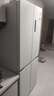 美的（Midea）460十字四門(mén)多開(kāi)門(mén)獨(dú)立制冰超薄零全嵌入式雙循環(huán)變頻風(fēng)冷無(wú)霜家用大容量PST+凈味 MR-460WUSPZE 曬單實(shí)拍圖