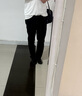 佐丹奴休閑褲男裝修身純棉褲子舒適中低腰直筒男休閑長褲13119610 曬單實(shí)拍圖