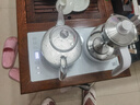 新功（SEKO）自動上水電熱水壺玻璃保溫茶臺燒水壺噴淋煮茶器花茶壺電茶壺W34 1L W34（37*20）底部上水蒸煮多功能電茶爐 曬單實拍圖
