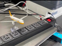 突破電氣PDU機柜電競插座/插線板/插排/桌面插座 10A 8位1.8米線 過載保護開關 安推MG37-4L 曬單實拍圖