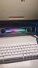 漫步者花再Halo SoundBar桌面音響音箱家用臺式電腦游戲音響長條有線音箱藍牙5.4RGB燈效 破曉白 曬單實拍圖
