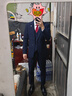 羅蒙新郎結婚西服套裝男士韓版修身禮服商務(wù)職業(yè)正裝西裝男英倫上衣服 藏青單扣【西服+西褲+馬甲+襯衫 XL 【120-135斤】 曬單實(shí)拍圖