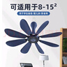 艾美特小吊扇學(xué)生宿舍用床上電風(fēng)扇大風(fēng)力小風(fēng)扇蚊帳扇微風(fēng)吊扇電扇 8葉藏青款（線(xiàn)長(cháng)1.8米自帶開(kāi)關(guān)） 曬單實(shí)拍圖