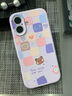 圣圖朗新款17AI按鍵全包iphone16pro手機殼蘋果15p液態(tài)硅膠13高級感14promax卡通11軟植絨12可愛女款全包 愛心格子熊【草紫色】16以上AI按鍵全包  iPhone 16 曬單實拍圖