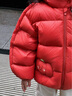 巴拉巴拉balaOne兒童羽絨服寶寶女童男童2025年冬季嬰兒可愛三防外套保暖 紅色小南瓜61003-白鴨絨 110 （充絨量93g 適合3-5歲） 曬單實(shí)拍圖