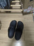 名創(chuàng)優(yōu)品（MINISO）洞洞鞋男夏季外穿沙灘涼鞋防滑厚底踩屎感包頭涼拖鞋黑色42-43 曬單實(shí)拍圖