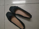 大東淺口鞋女鞋2025春季新款優(yōu)雅蝴蝶結休閑通勤低跟套腳單鞋0217 黑色 【1cm低跟淺口鞋】 38 曬單實(shí)拍圖