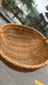 ken's創(chuàng  )意西瓜提籃仿藤編購物籃買(mǎi)菜籃子水果筐采摘籃戶(hù)外野餐籃 淺雙色中號 曬單實(shí)拍圖