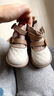 G·DUCK KIDS女寶寶襪子鞋秋季軟底嬰兒鞋子兒童公主鞋小童鞋軟皮鞋女童學(xué)步鞋 米咖色[基礎舒適面料] 18碼 內長(cháng)約13.5厘米 曬單實(shí)拍圖