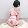 浪莎日式純欲性感睡衣女JK制服情趣內(nèi)衣小媽包臀裙情人節(jié)約會黑絲戰(zhàn)袍 櫻花和服+黑開I檔襪 L 【105-130斤】 保密發(fā)貨 曬單實拍圖