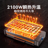 小熊（Bear）烤肉鍋電烤盤電烤爐家用電燒烤爐烤串烤肉一體無濃煙全機可拆洗2100W雙烤網(wǎng)烤盤Q21E7【國家補貼】 曬單實拍圖