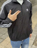 adidas休閑簡(jiǎn)約三條紋梭織立領(lǐng)夾克外套男裝秋季阿迪達(dá)斯三葉草   黑色 (偏小，推薦買大1碼)   M 曬單實(shí)拍圖