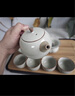 京東京造整套茶具 功夫茶具羊脂玉側(cè)把壺茶杯茶盤高端輕奢套裝家用茶具 曬單實(shí)拍圖