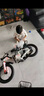 永久（FOREVER）兒童自行車(chē)男女款小孩單車(chē)可折疊腳踏車(chē)4-6-8-10歲輔助輪14寸橙色 曬單實(shí)拍圖