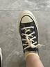 匡威（Converse）男鞋女鞋 1970s三星標(biāo) 黑色帆布鞋 情侶休閑鞋子男 162058 36 曬單實拍圖