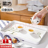 星坊長方形大號托盤茶盤40*27cm 早餐盤客廳干果水果盤 加厚密胺 曬單實拍圖
