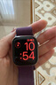Apple/蘋(píng)果 Watch Series 10 智能手表GPS款42毫米玫瑰金色鋁金屬表殼梅子色回環(huán)式運動(dòng)表帶MX1X3CH/B 曬單實(shí)拍圖