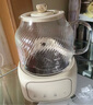 World Kitchen康寧全玻璃壺體養(yǎng)生壺1L恒溫壺 辦公室多功能煮茶壺鷹嘴花茶壺 一人用新款煮水壺七夕送禮 1L 燉盅款【24h預約72h保溫】 曬單實拍圖