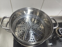 愛(ài)仕達（ASD）蒸鍋304不銹鋼三層湯鍋蒸煮一體 家用復底26CM大容量高拱蓋蒸籠G3 曬單實(shí)拍圖