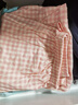 浪莎【100%棉】女士睡衣女夏季舒適簡約格子短袖長褲家居服套裝可外穿 曬單實拍圖