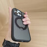 SINEX【德國進(jìn)口】新款蘋(píng)果iPhone16promax手機殼360旋轉支點(diǎn)殼iPhone15pro帶磁吸支架13防摔保護套14P 【磨砂黑】360°旋轉支架丨裸機手感丨內置磁吸 iPhone 15 曬單實(shí)拍圖