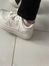 寶人小白鞋女2025新款女士厚底百搭松糕鞋小個(gè)子增高真皮休閑板鞋子女 白色 36 曬單實(shí)拍圖