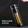 恩爾美（nRMEi）水杯男士大容量茶杯便攜車(chē)載辦公防摔耐高溫茶水分離泡茶玻璃杯子 商務(wù)黑750ml【茶水分離+提繩】 曬單實(shí)拍圖