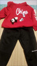 迪士尼（Disney）男童加絨套裝新款寶寶衣服秋冬兒童衛(wèi)衣韓版中小童保暖連帽兩件套 酒紅色熊貓掛件套裝（春秋） 110 碼 建議3-4歲 體重30-35斤 曬單實拍圖