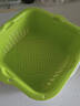 茶花瀝水籃家用雙層洗菜籃廚房洗菜籃洗水果便攜家用洗水果盤(pán)官方正品 綠色雙層瀝水籃【大號】 曬單實(shí)拍圖