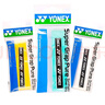 YONEX尤尼克斯羽毛球手膠防滑吸汗帶握柄膠AC108EX白+綠+黃3條獨立包裝 曬單實(shí)拍圖
